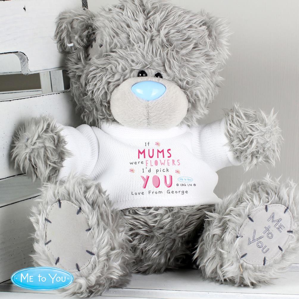 Personalised 10" Floral I'd Pick You Me to You Bear Extra Image 3